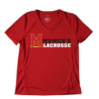 UMD Woman's Lacrosse - Ladies Zorrel Shortsleeve Performance Vneck