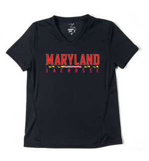 UMD Lacrosse Alumni - Ladies Performance V-Neck Tee