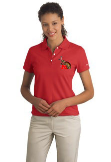 Nike Golf - Ladies Dri-FIT Pique II Polo - UMD Men’s Lacrosse Terps Turtle Embroidered Left Chest