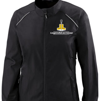 Legends Lacrosse Ladies Lightweight Jacket - Player Recommended (Black Jacket)