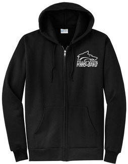 West Hills High School Blue & Black Brigade Full Zip Hoody 