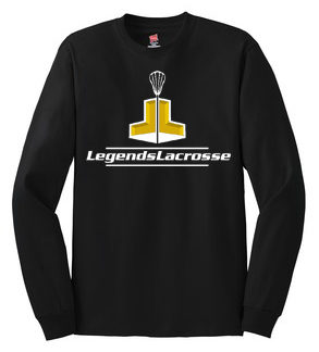 Legends Lacrosse Black Longsleeve Tee Shirt