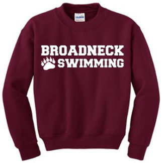 Broadneck High School Swimming Crewneck Sweatshirt