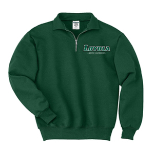Loyola Men's Lacrosse 1/4 Zip Jerzees Sweatshirt