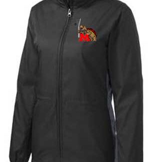 UMD Lacrosse Alumni - Ladies Colorblock Full-Zip Black/Grey Jacket