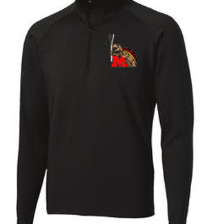 UMD Lacrosse Alumni - Men's 1/2 Zip Black Pullover