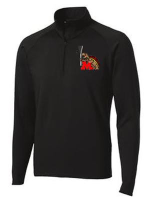 UMD Lacrosse Alumni - Men's 1/2 Zip Black Pullover