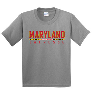UMD Lacrosse Alumni Youth Grey Shortsleeve Tee