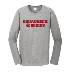Broadneck Bruins Men's Grey Longsleeve Tee
