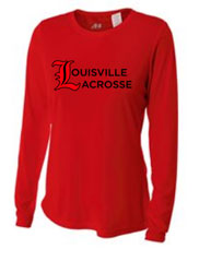 University of Louisville Women's Lacrosse Ladies Longsleeve Performance Tee (L1)
