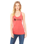 University of Louisville Women's Lacrosse Triblend Razorback Tank