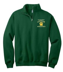 St. Cassian Adult Hunter Green Quarter Zip