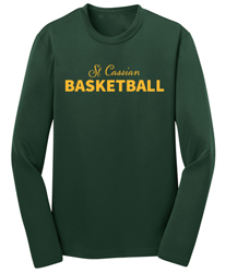 St. Cassian's Basketball Longsleeve Performance Tee