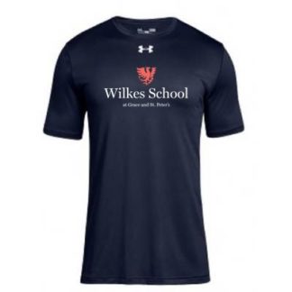 Wilkes School Youth UA Navy Shortsleeve Performance Tee