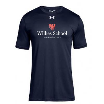 Wilkes School Youth UA Navy Shortsleeve Performance Tee