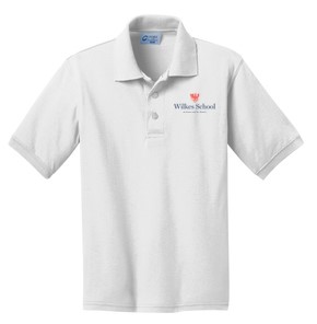 Wilkes School Youth White Polo