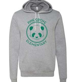 Pine Grove Elementary School Adult Hoodie - PANDA LOGO
