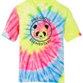 Pine Grove Elementary Adult Tie-Dye Tee -PANDA LOGO